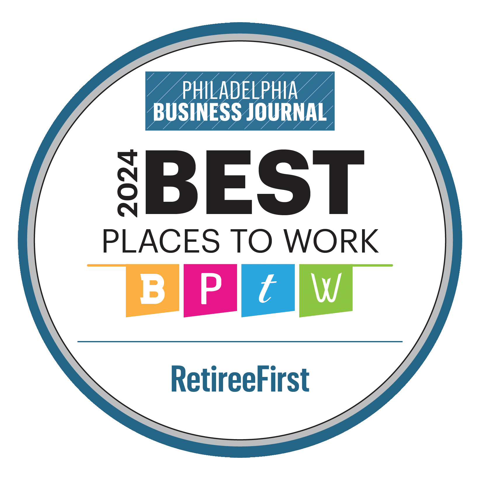 Philadelphia business journal 2024 best places to work logo