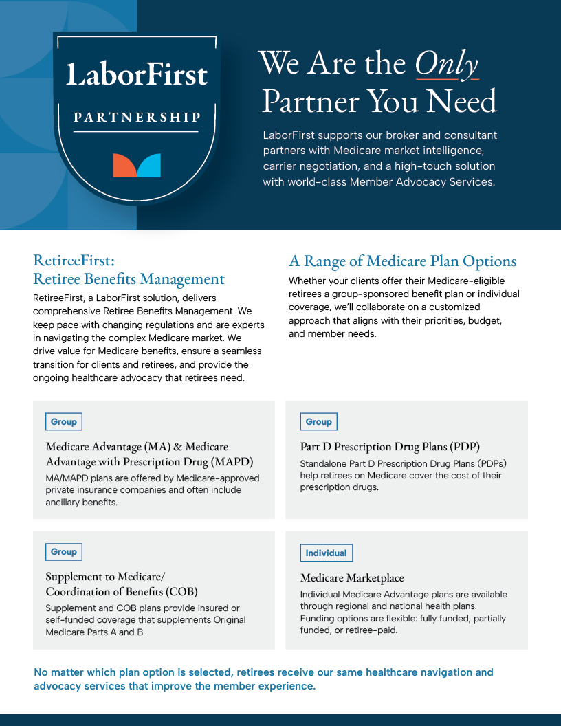 RetireeFirst Solution Overview for Broker & Consultant Partners