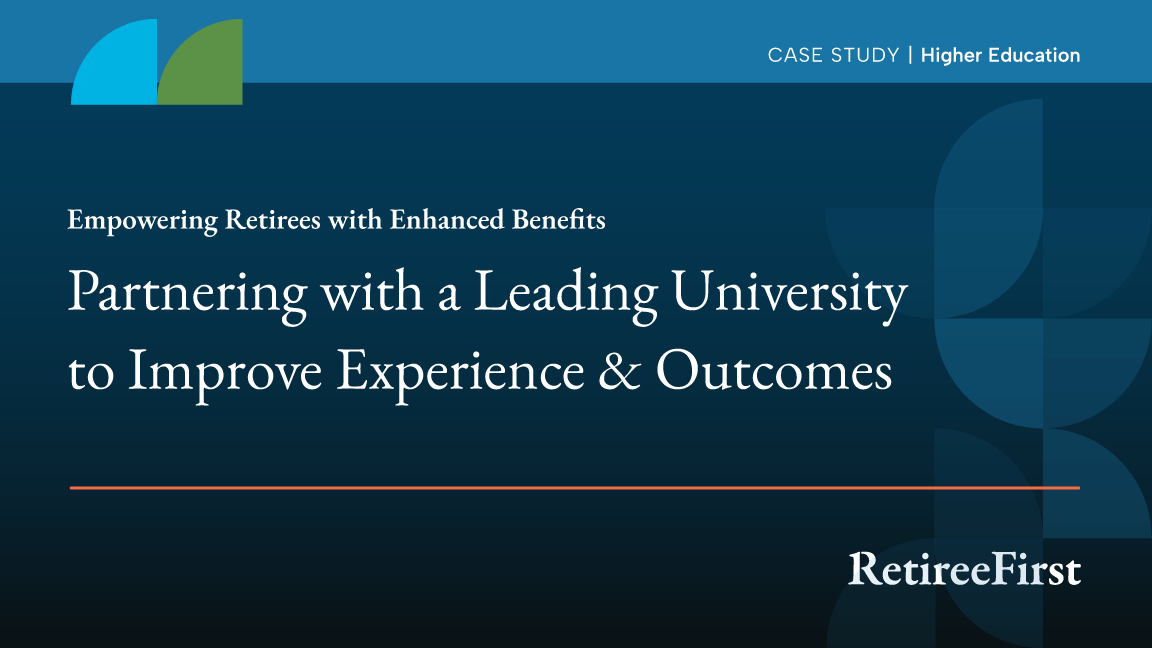 retiree first case study presentation screen