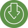 Handshake icon on green circle