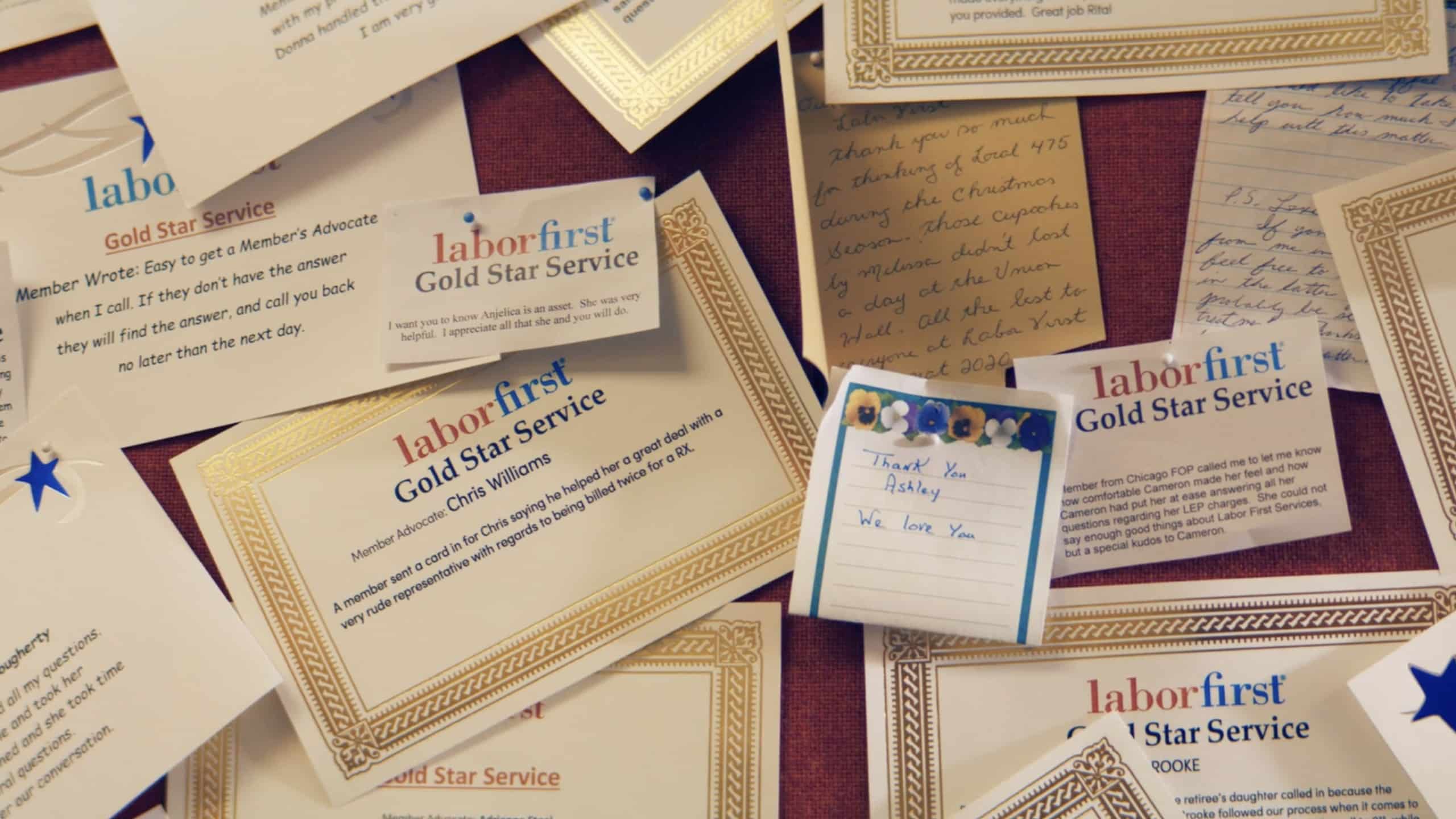 LaborFirst gold start service bulletin board