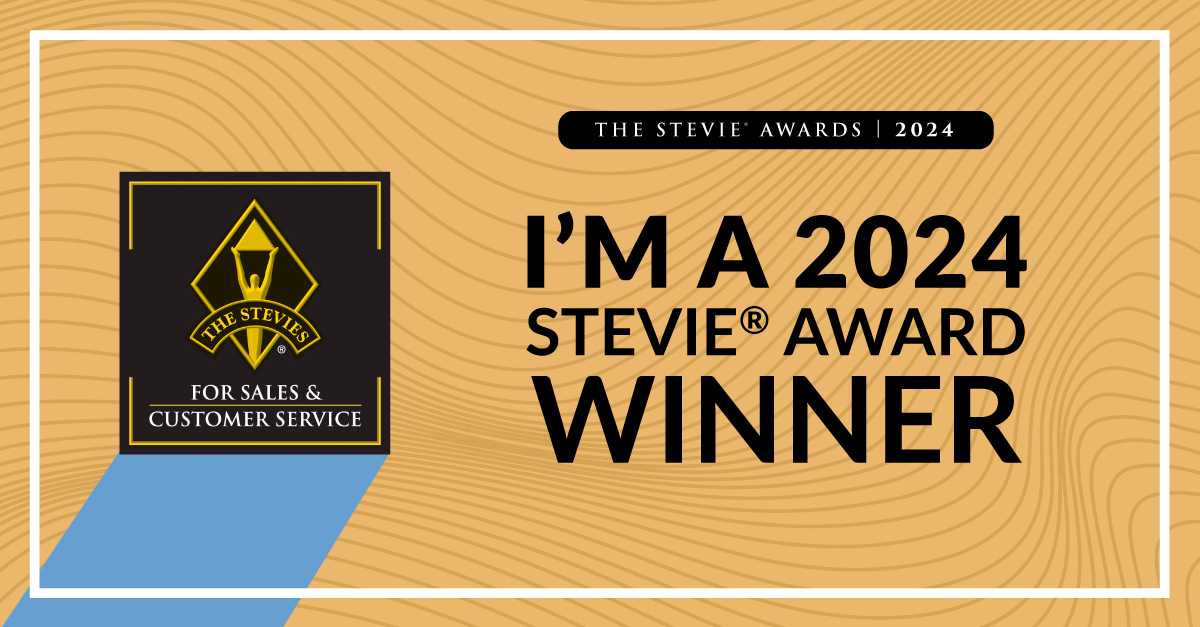 e-banner for the 2024 Stevie award stating I'm a winner
