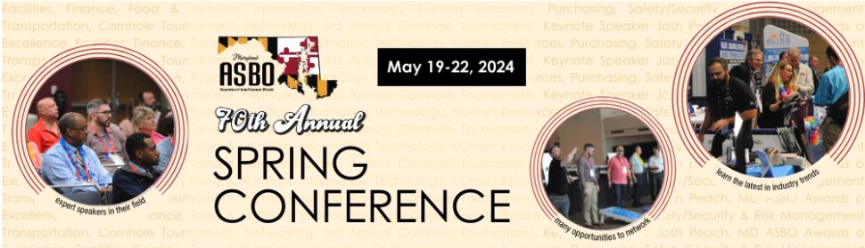 e-banner for an annual spring conference in Maryland
